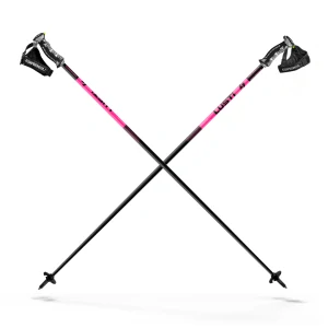 Sjezdové hole LUSTI Performance 125cm neon pink